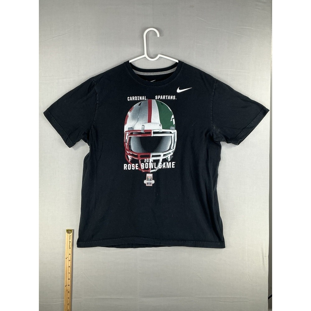 Nike 2014 Rose Bowl Game T Shirt XL Cardinal Spartans Black Regular Fit Cotton